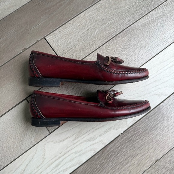 Cole Haan Pinch Tassel Loafers - Burgundy